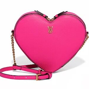 BRAND NEW Victoria's Secret Heart Crossbody Bag HOT PINK (sold out)